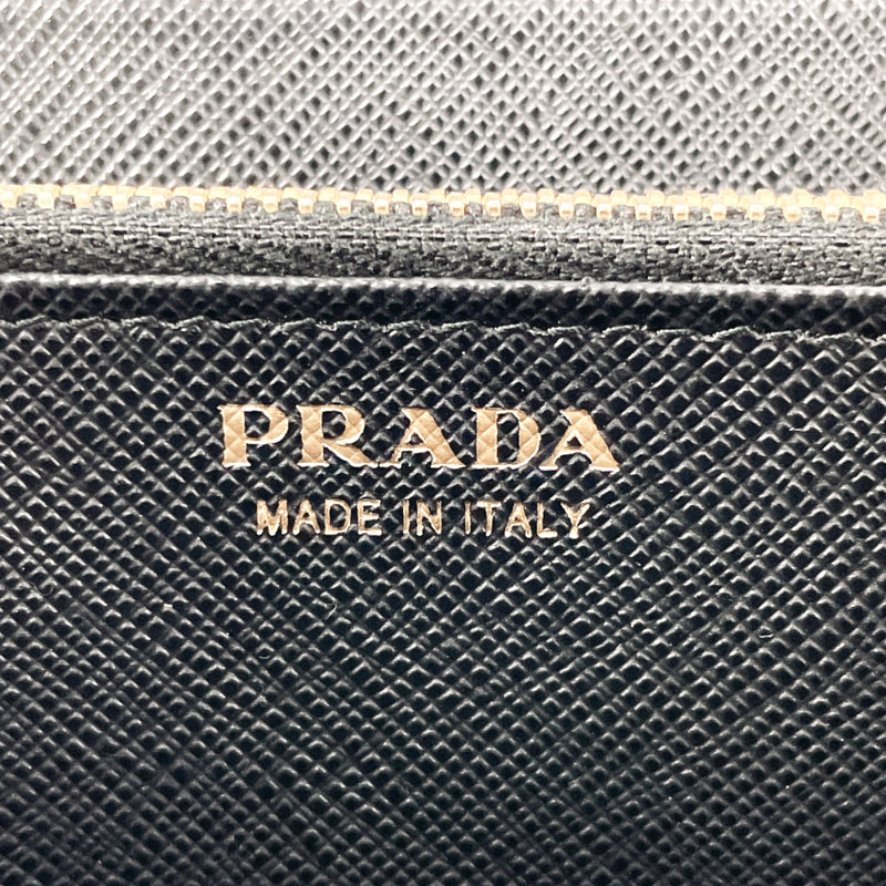 PRADA purse Safiano leather Black 230A Women Second hand