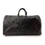 LOUIS VUITTON Boston bag M42952 Keepall 55 Epi Leather Black Black unisex Second hand