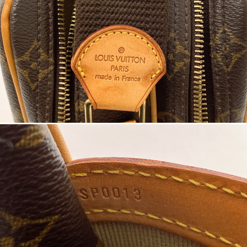 LOUIS VUITTON Shoulder Bag M45254 Reporter PM Monogram canvas Brown unisex Second hand