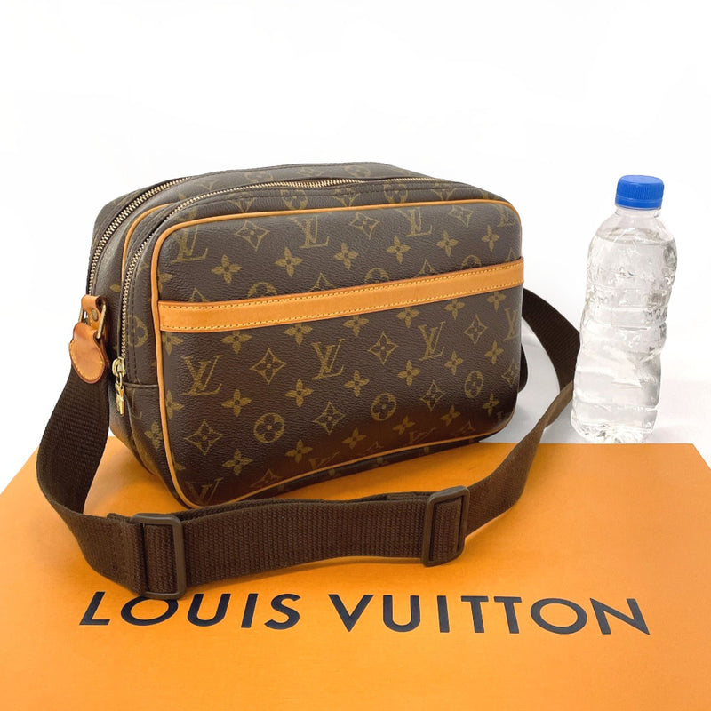 LOUIS VUITTON Shoulder Bag M45254 Reporter PM Monogram canvas Brown unisex Second hand