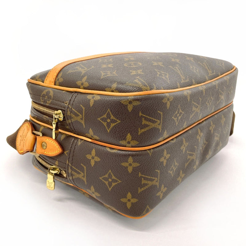 LOUIS VUITTON Shoulder Bag M45254 Reporter PM Monogram canvas Brown unisex Second hand