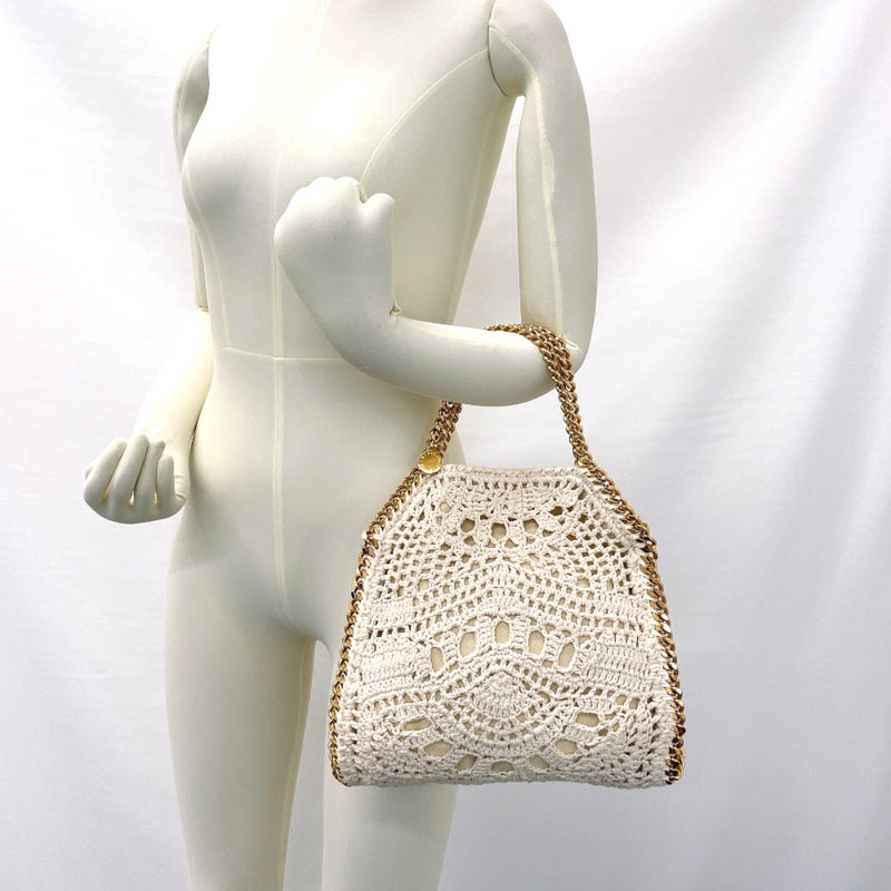 Stella McCartney Shoulder Bag 371223 W8632 Falabella 2way Chain cotton beige Women Second hand