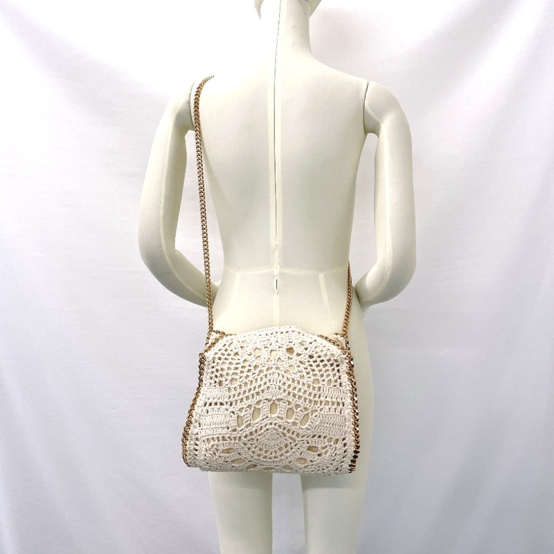 Stella McCartney Shoulder Bag 371223 W8632 Falabella 2way Chain cotton beige Women Second hand