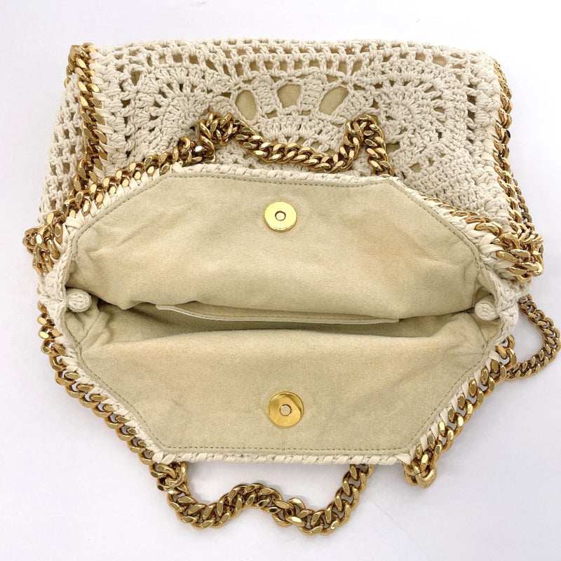 Stella McCartney Shoulder Bag 371223 W8632 Falabella 2way Chain cotton beige Women Second hand