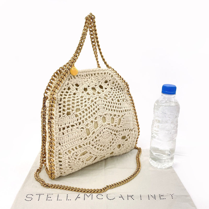 Stella McCartney Shoulder Bag 371223 W8632 Falabella 2way Chain cotton beige Women Second hand