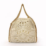 Stella McCartney Shoulder Bag 371223 W8632 Falabella 2way Chain cotton beige Women Second hand