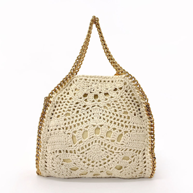 Stella McCartney Shoulder Bag 371223 W8632 Falabella 2way Chain cotton beige Women Second hand