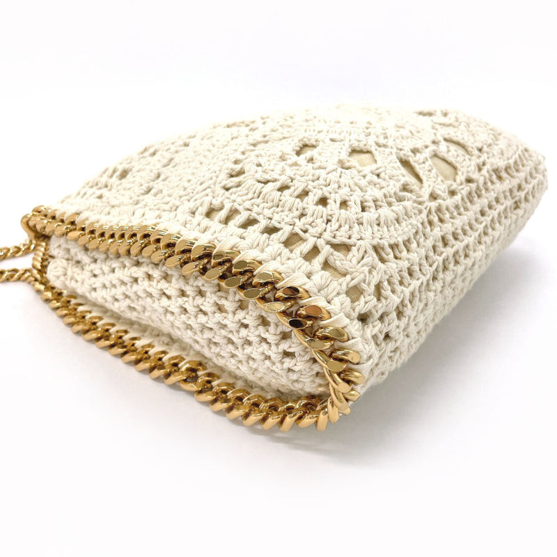 Stella McCartney Shoulder Bag 371223 W8632 Falabella 2way Chain cotton beige Women Second hand