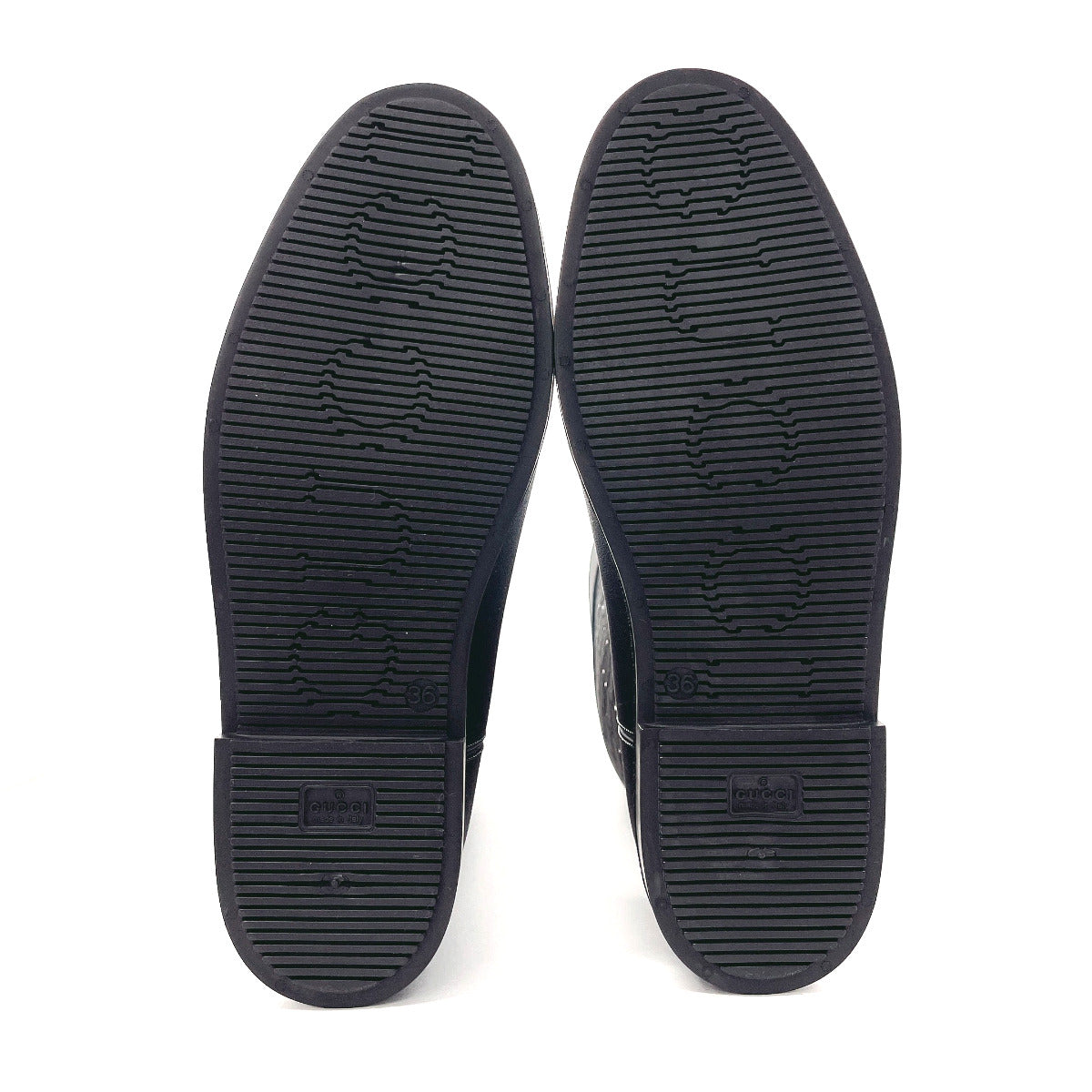 GUCCI Rain shoes GG rain boots rubber Black Women Second hand – JP