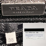 PRADA Business bag VS0305 Briefcase Safiano leather Black mens Second hand