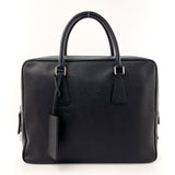 PRADA Business bag VS0305 Briefcase Safiano leather Black mens Second hand