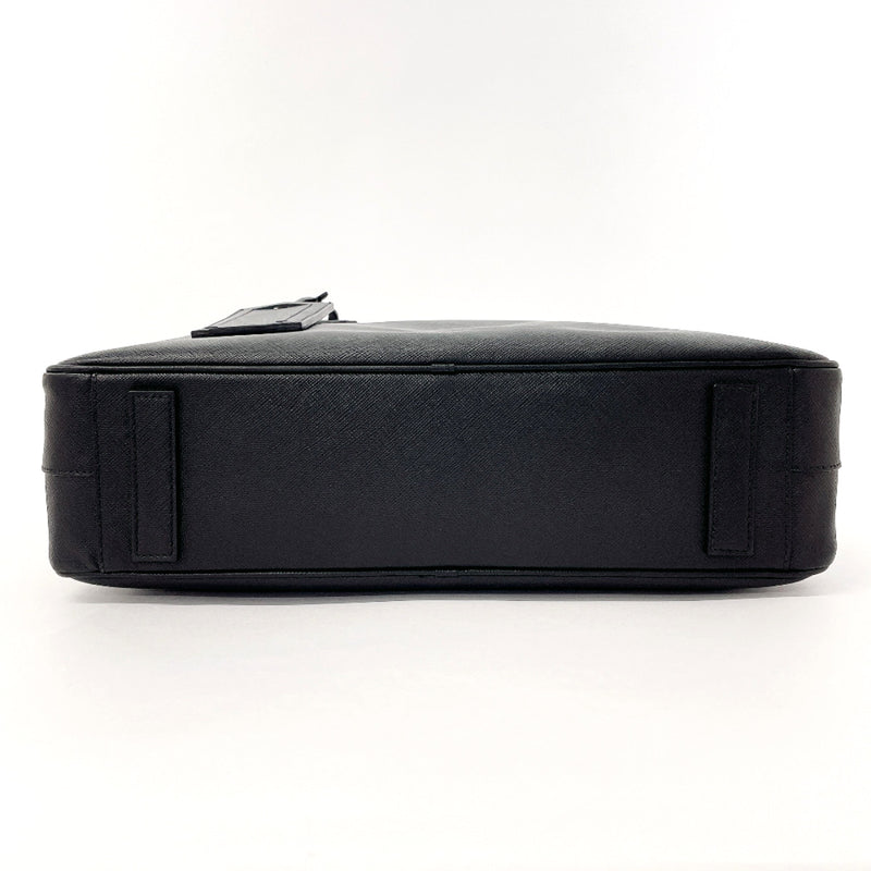 PRADA Business bag VS0305 Briefcase Safiano leather Black mens Second hand