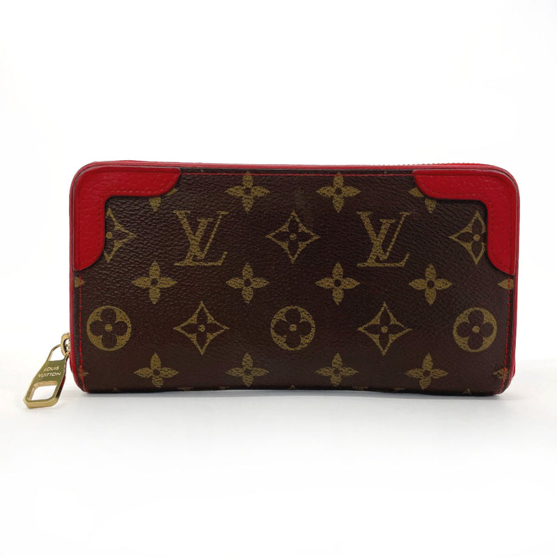 LOUIS VUITTON purse M61854 Zippy wallet Retiro Monogram canvas Brown Brown Women Second hand