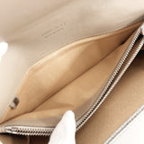 JIMMY CHOO purse Chain wallet Star studs leather Silver Women Second hand