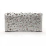 JIMMY CHOO purse Chain wallet Star studs leather Silver Women Second hand