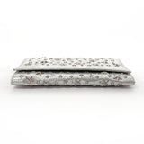 JIMMY CHOO purse Chain wallet Star studs leather Silver Women Second hand