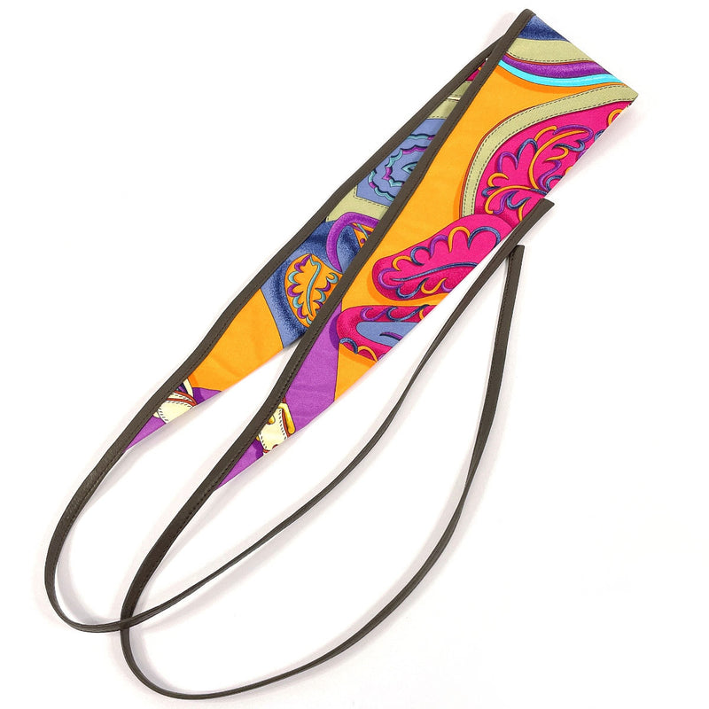 HERMES Other accessories 1059258 hair band ANDEAU H ET F SOIE AGNEAU silk multicolor Women New