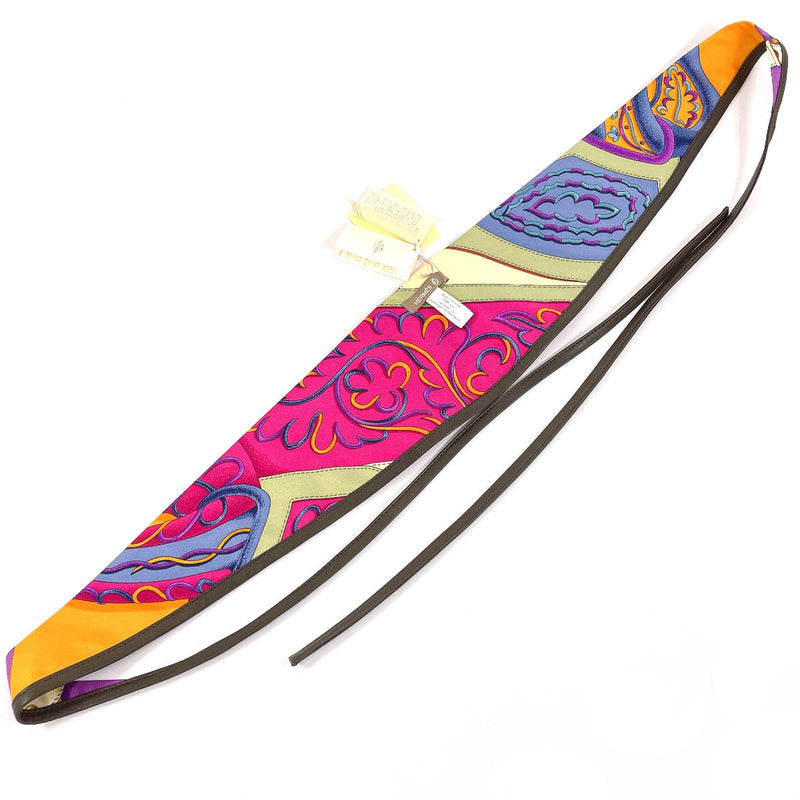 HERMES Other accessories 1059258 hair band ANDEAU H ET F SOIE AGNEAU silk multicolor Women New