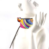 HERMES Other accessories 1059258 hair band ANDEAU H ET F SOIE AGNEAU silk multicolor Women New