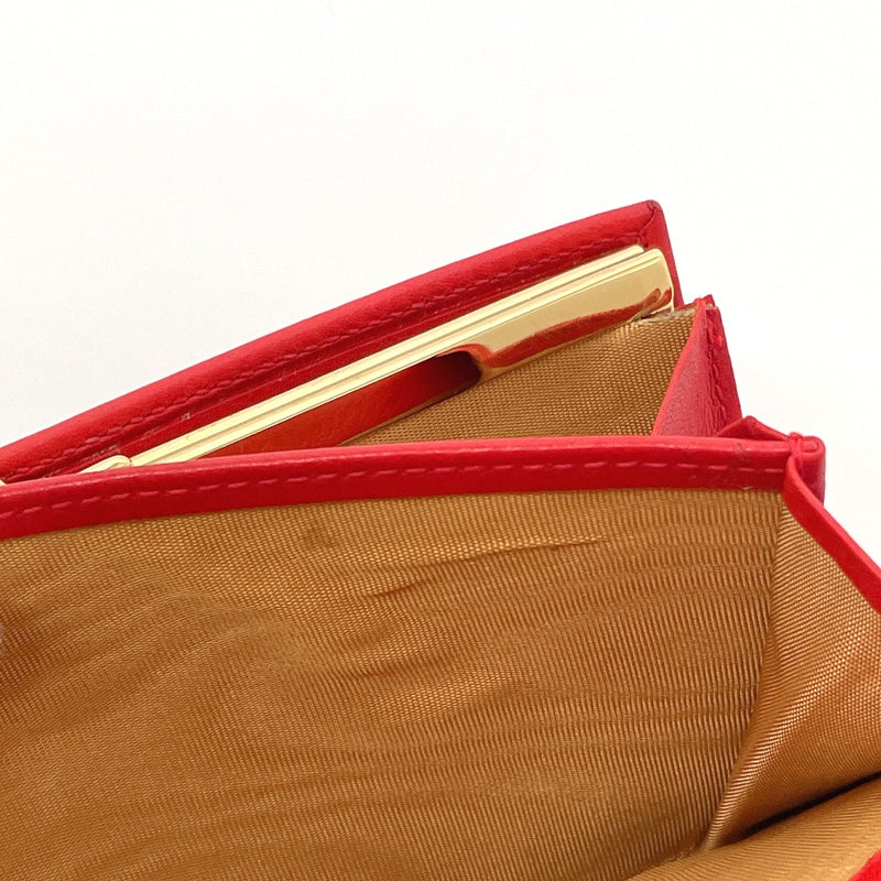 GUCCI purse 035・0416・1720・0 Horseshoe leather Red Women Second hand