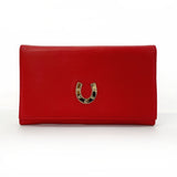 GUCCI purse 035・0416・1720・0 Horseshoe leather Red Women Second hand