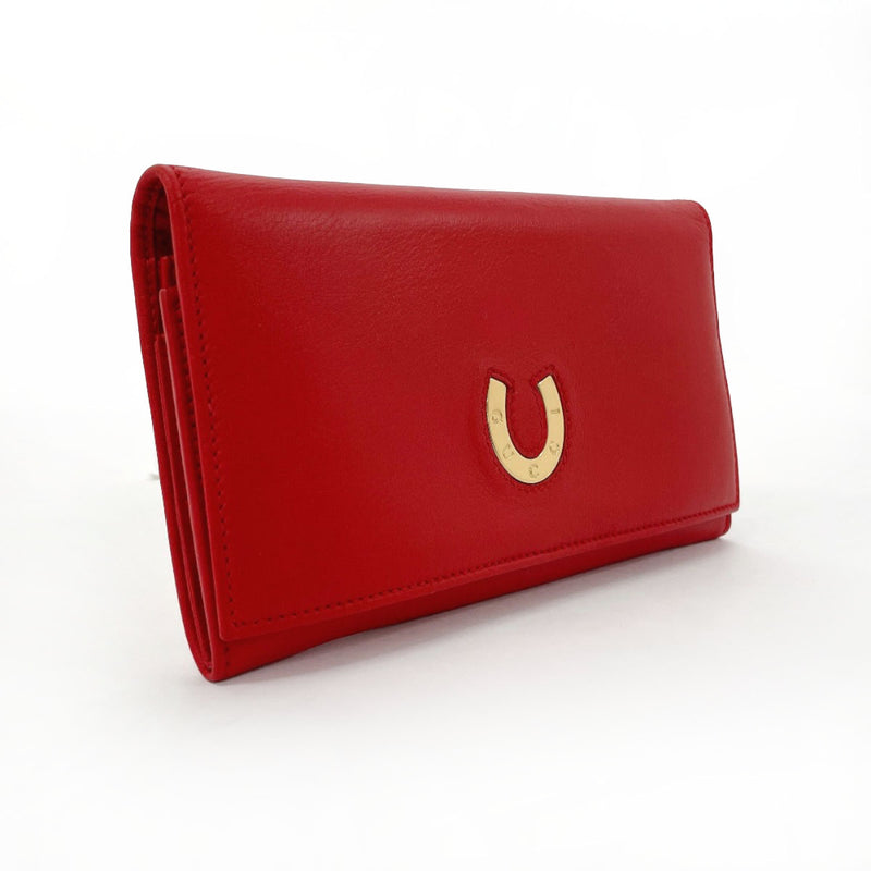 GUCCI purse 035・0416・1720・0 Horseshoe leather Red Women Second hand