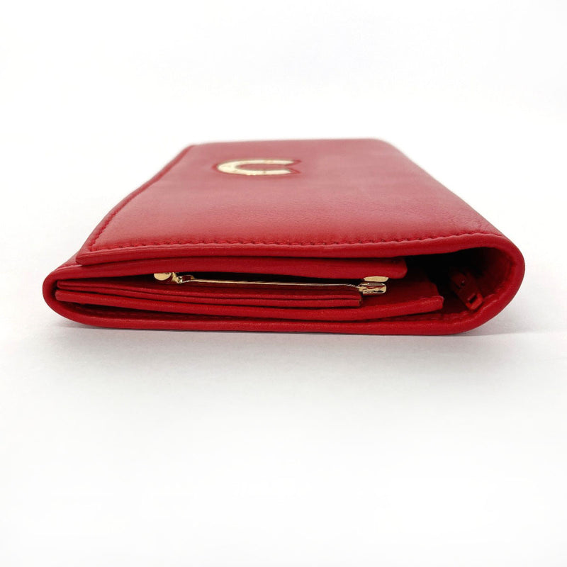 GUCCI purse 035・0416・1720・0 Horseshoe leather Red Women Second hand