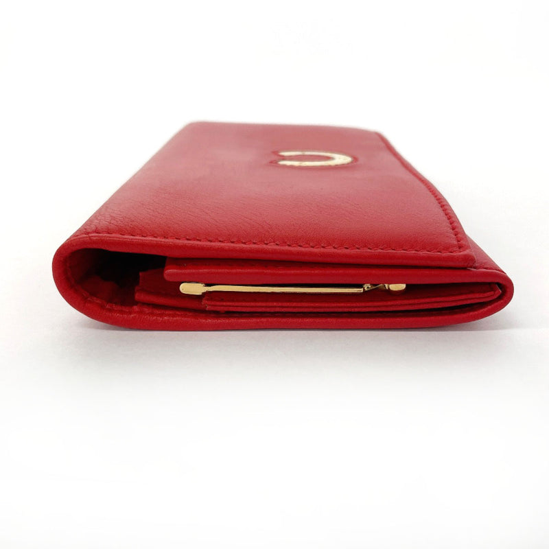 GUCCI purse 035・0416・1720・0 Horseshoe leather Red Women Second hand