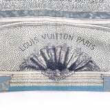 LOUIS VUITTON scarf 19th century Paris decoration LES DECORS PARISIENS AU XIX SIECLE cashmere/silk blue Women Second hand