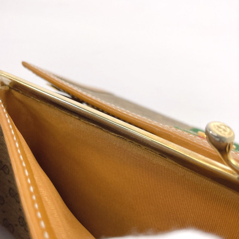 GUCCI purse 035・150 Sherry line GG Supreme Canvas/leather Brown Women Second hand