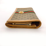 GUCCI purse 035・150 Sherry line GG Supreme Canvas/leather Brown Women Second hand