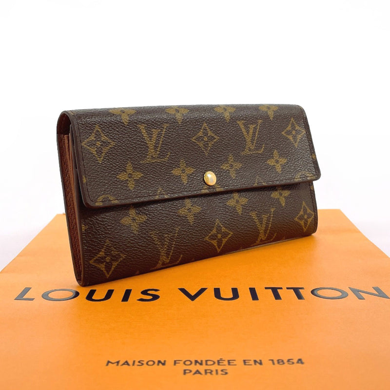 LOUIS VUITTON purse M61734 Portefeuille Sarah Monogram canvas Brown unisex Second hand