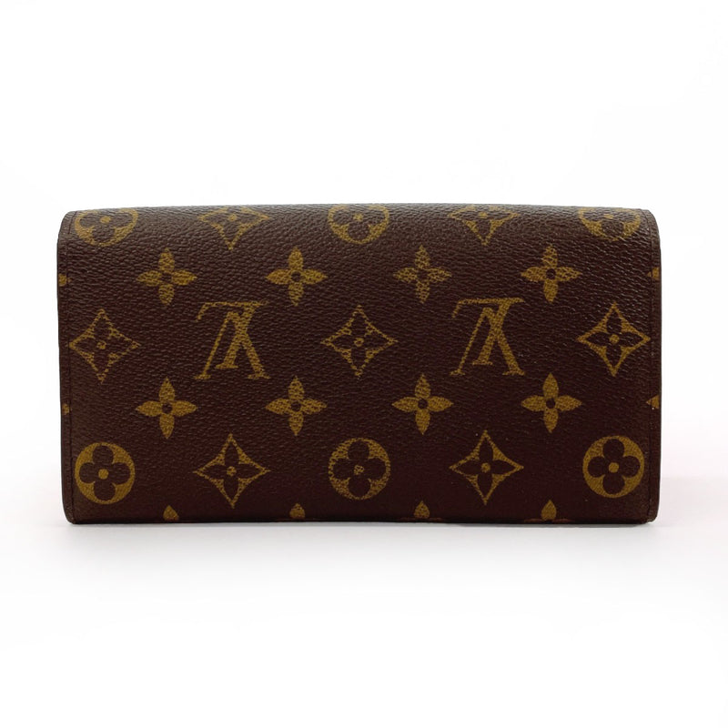 LOUIS VUITTON purse M61734 Portefeuille Sarah Monogram canvas Brown unisex Second hand