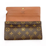 LOUIS VUITTON purse M61734 Portefeuille Sarah Monogram canvas Brown unisex Second hand