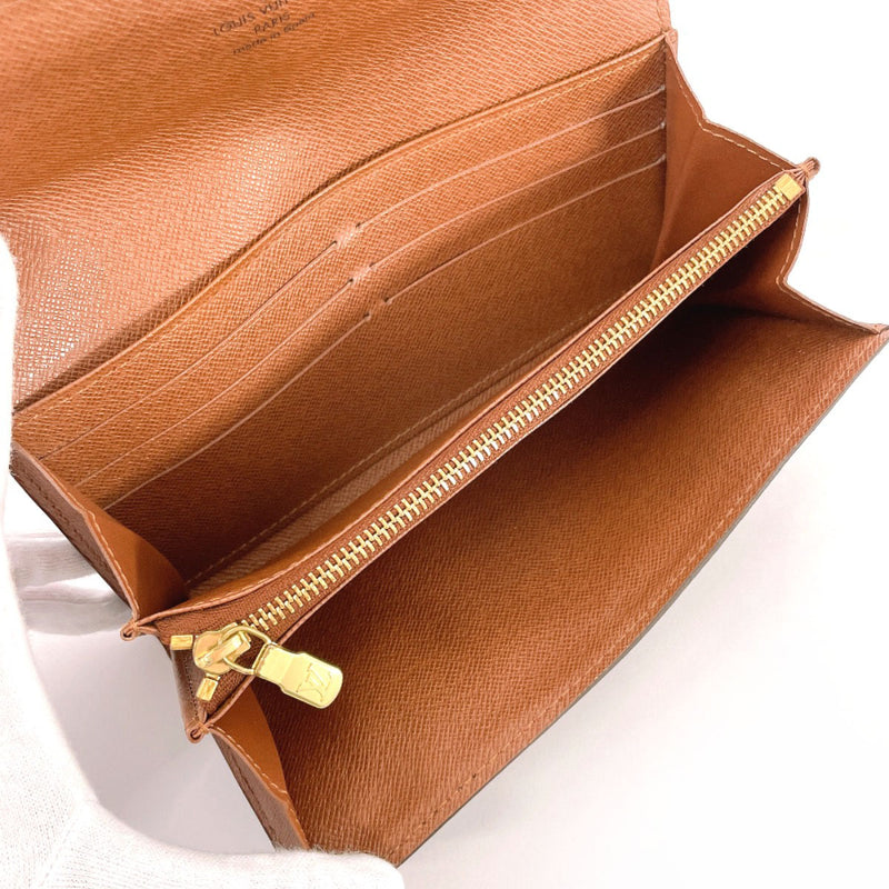LOUIS VUITTON purse M61734 Portefeuille Sarah Monogram canvas Brown unisex Second hand