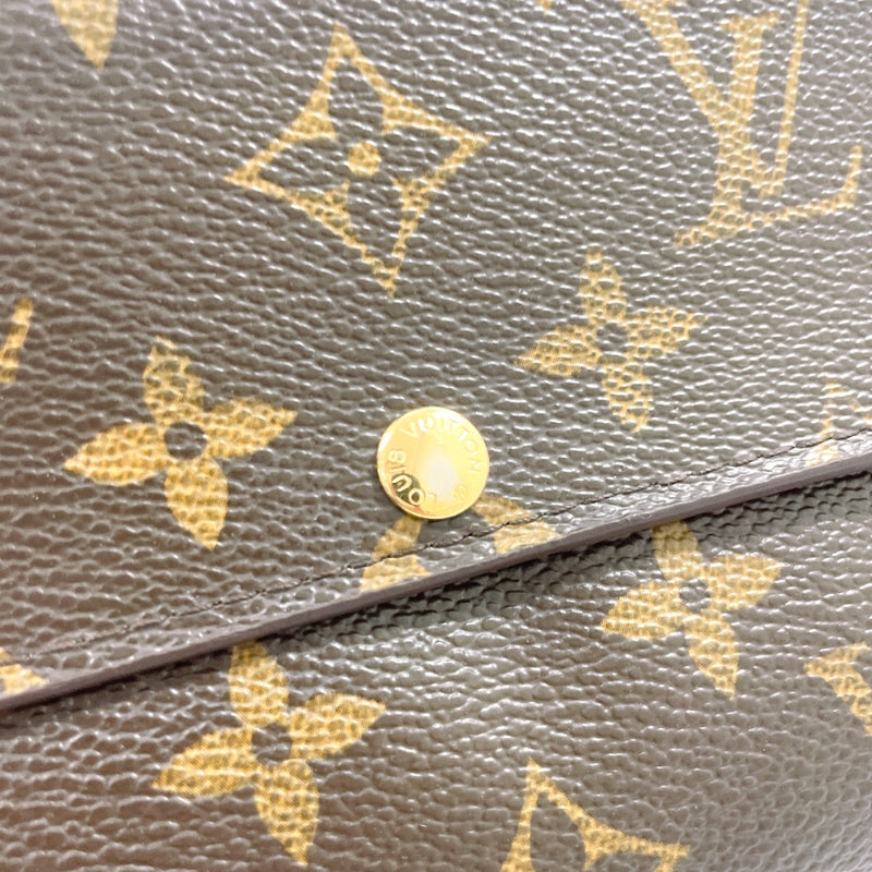 LOUIS VUITTON purse M61734 Portefeuille Sarah Monogram canvas Brown unisex Second hand