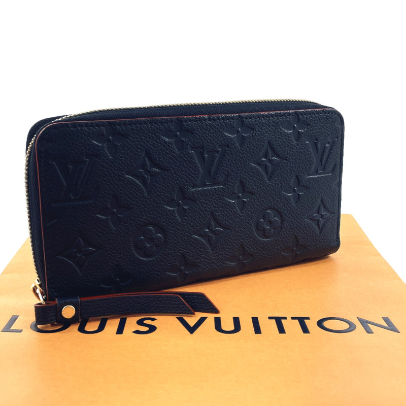 LOUIS VUITTON purse M62121 Zippy wallet Monogram Empreinte Navy Navy Women Second hand