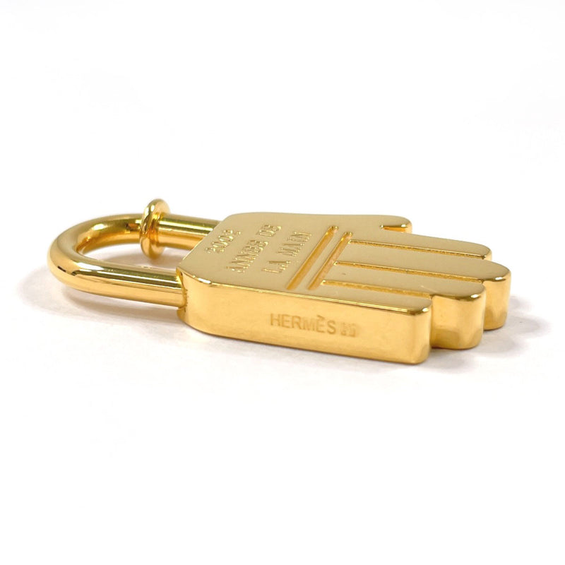 HERMES Cadena Hand ANNEE DE LA MAIN 2002 only metal gold unisex Second hand