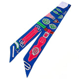 HERMES Twilly HARNAIS DES PRESIDENTS silk blue Women Second hand