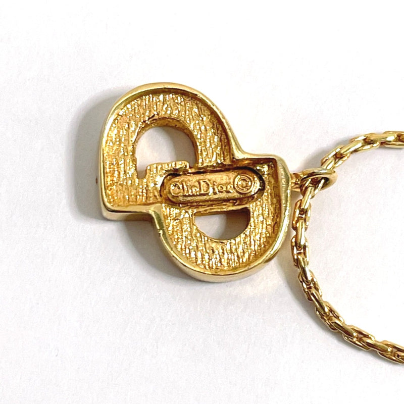 Christian Dior bracelet CD logo metal/Rhinestone gold Women Second hand