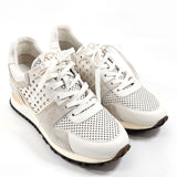 LOUIS VUITTON sneakers GO0195 Runaway line Low cut sneakers leather white Women Second hand