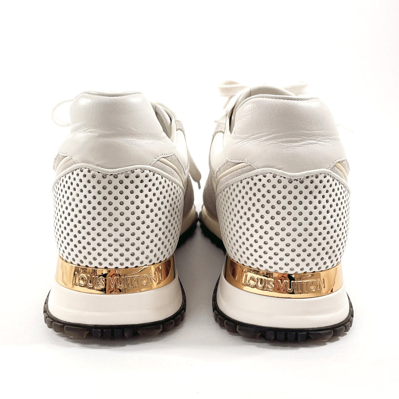 LOUIS VUITTON sneakers GO0195 Runaway line Low cut sneakers leather white Women Second hand