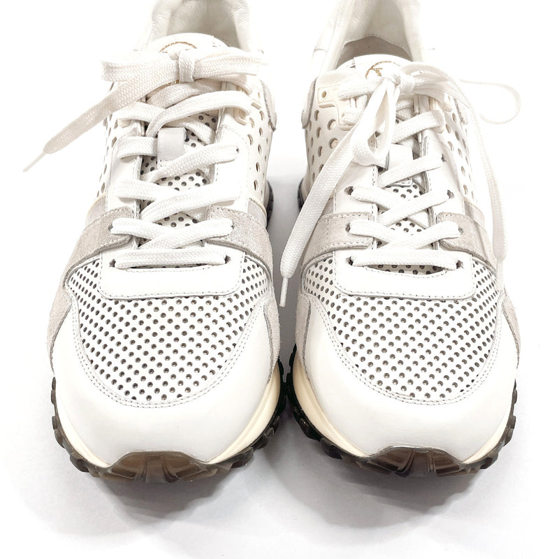 LOUIS VUITTON sneakers GO0195 Runaway line Low cut sneakers leather white Women Second hand