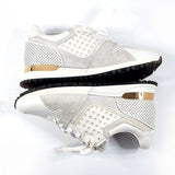 LOUIS VUITTON sneakers GO0195 Runaway line Low cut sneakers leather white Women Second hand
