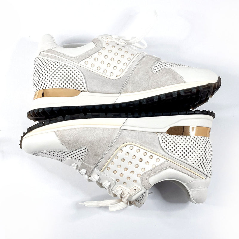 LOUIS VUITTON sneakers GO0195 Runaway line Low cut sneakers leather white Women Second hand