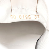 LOUIS VUITTON sneakers GO0195 Runaway line Low cut sneakers leather white Women Second hand