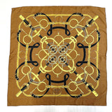 HERMES scarf Carre90 <html lang="ja">
 
 <body>
  Eperon d'Or エプロンドール silk Brown Women Second hand