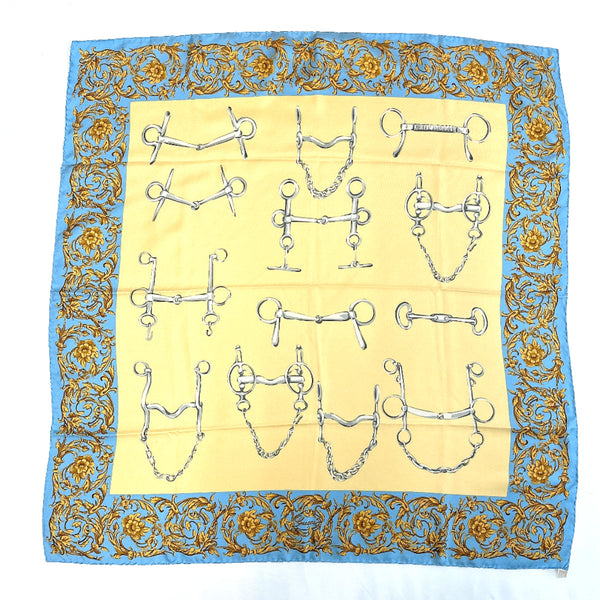 GUCCI scarf Horsebit silk beige beige Women Second hand