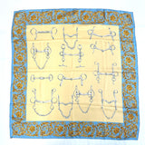 GUCCI scarf Horsebit silk beige beige Women Second hand