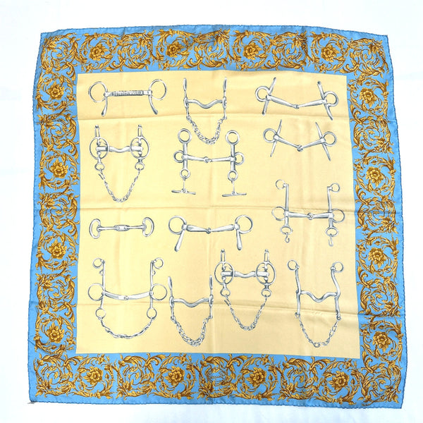 GUCCI scarf Horsebit silk beige beige Women Second hand